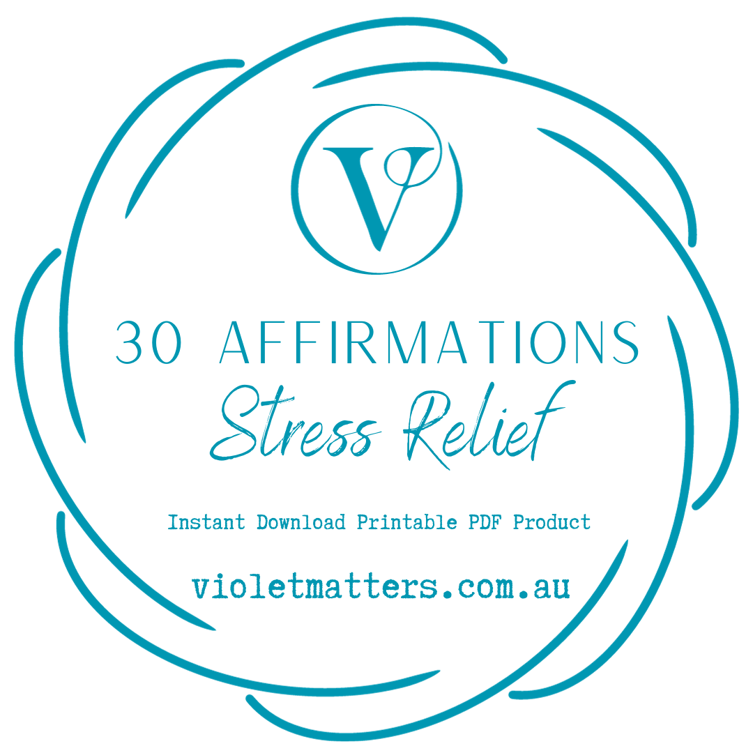 Printable Affirmation Card Set - Digital Download PDF - Stress Relief