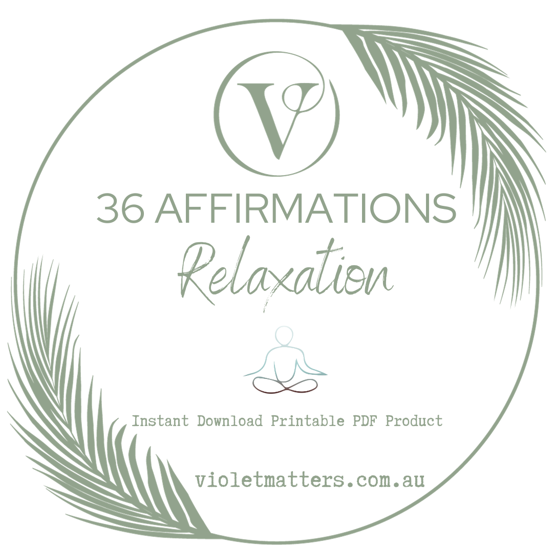 Printable Affirmation Card Set - Digital Download PDF - Relaxation