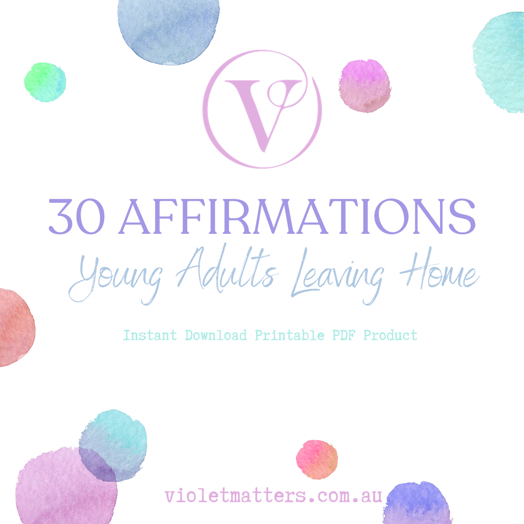 Printable Affirmation Card Set - Digital Download PDF - Young Adults Leaving Home