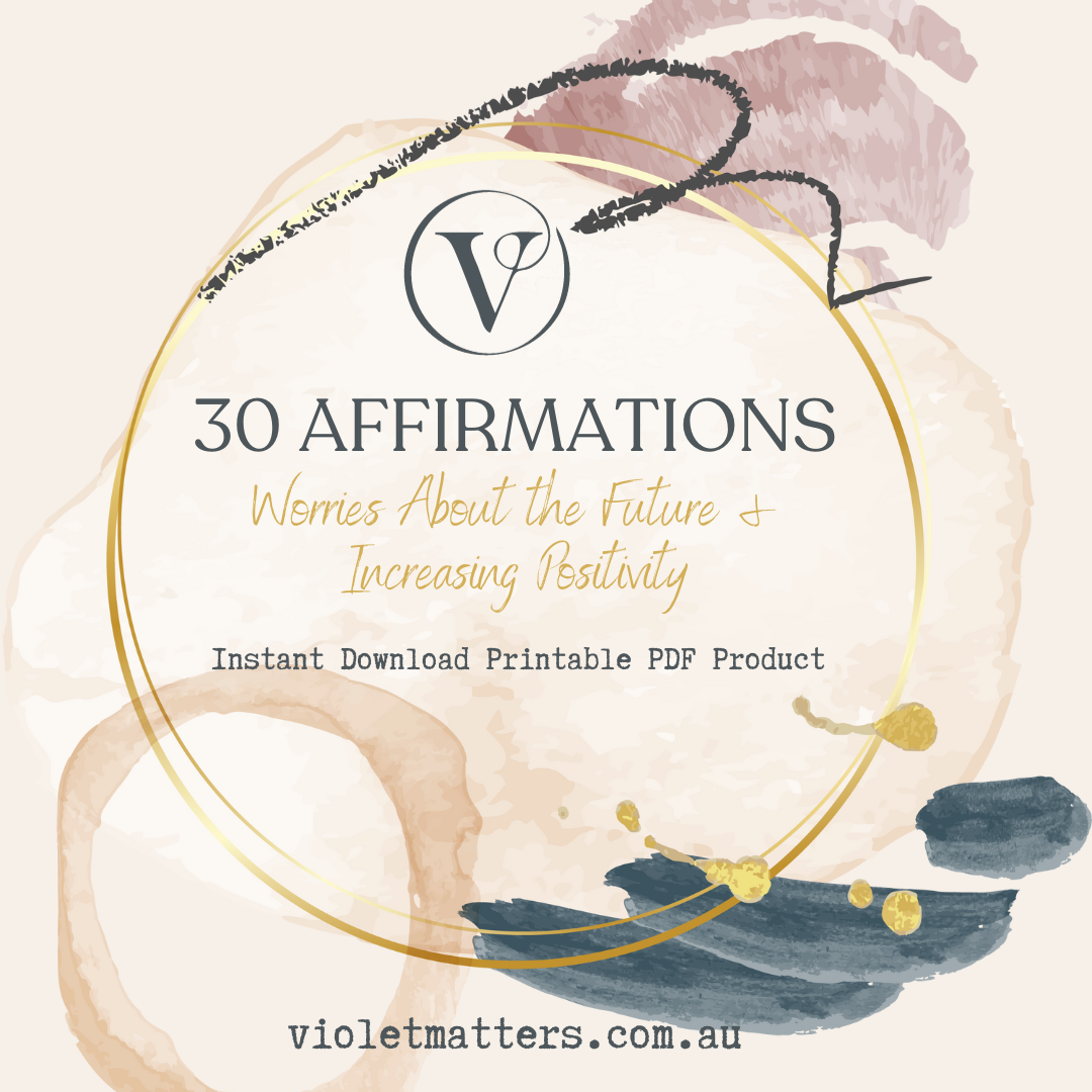 Printable Affirmation Card Set - Digital Download PDF - Worry & Positivity