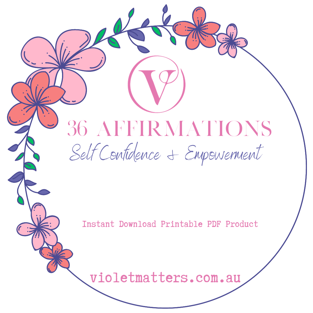 Printable Affirmation Card Set - Digital Download PDF - Self Empowerment & Increasing Self Confidence Cards