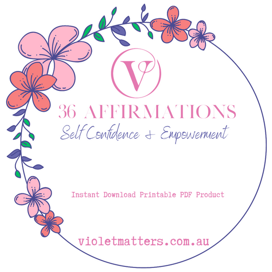 Affirmation Cards Printable - Self Empowerment & Increasing Self Confidence Cards