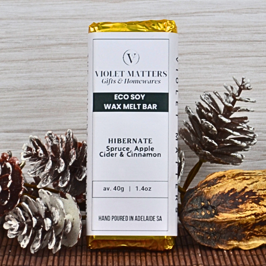 Hibernate: Spruce, Apple Cider & Cinnamon - Eco Soy Wax Melt Bar