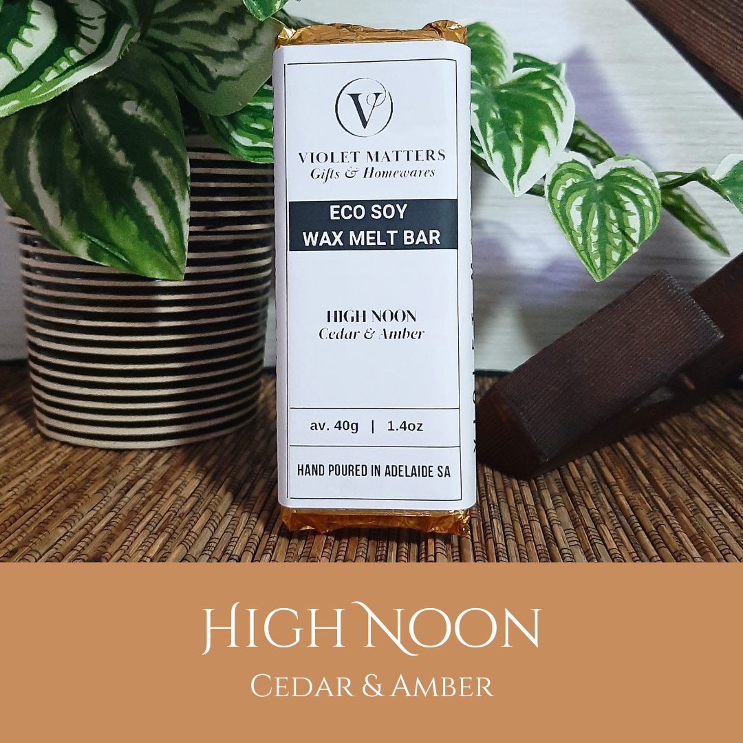 High Noon: Cedar & Amber - Eco Soy Wax Melt Bar