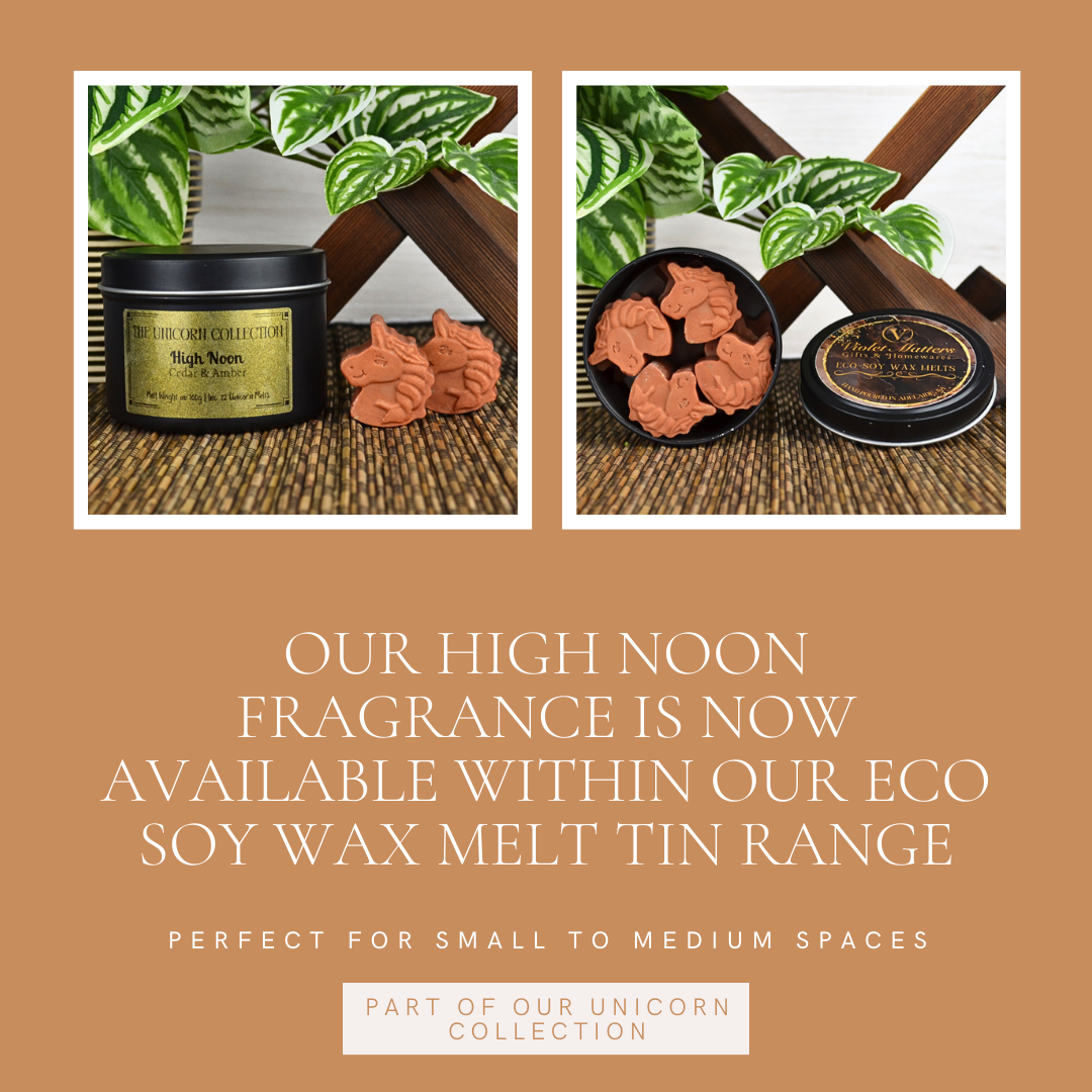 High Noon: Cedar & Amber - Eco Soy Wax Melt Tin