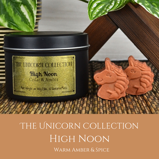 High Noon: Cedar & Amber - Eco Soy Wax Melt Tin