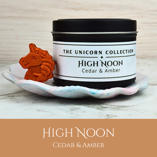 High Noon: Cedar & Amber - Eco Soy Wax Melt Tin