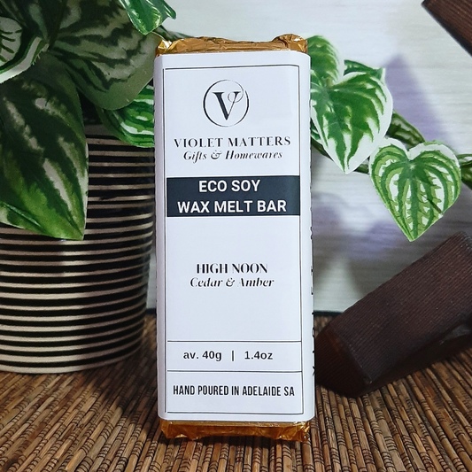 High Noon: Cedar & Amber - Eco Soy Wax Melt Bar