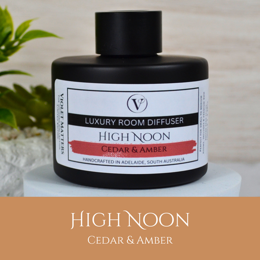 High Noon: Cedar and Amber - 100ml Room Diffuser