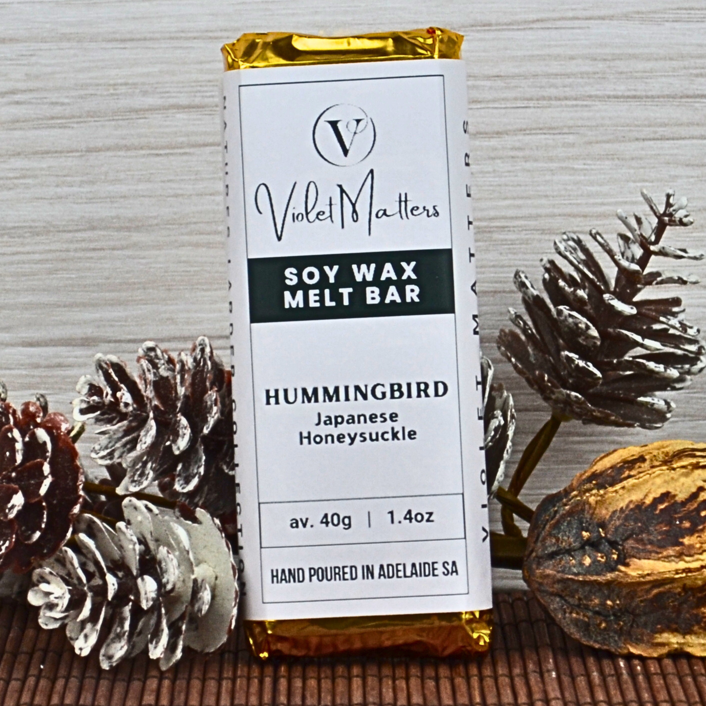 Hummingbird: Japanese Honeysuckle - Eco Soy Wax Melt Bar