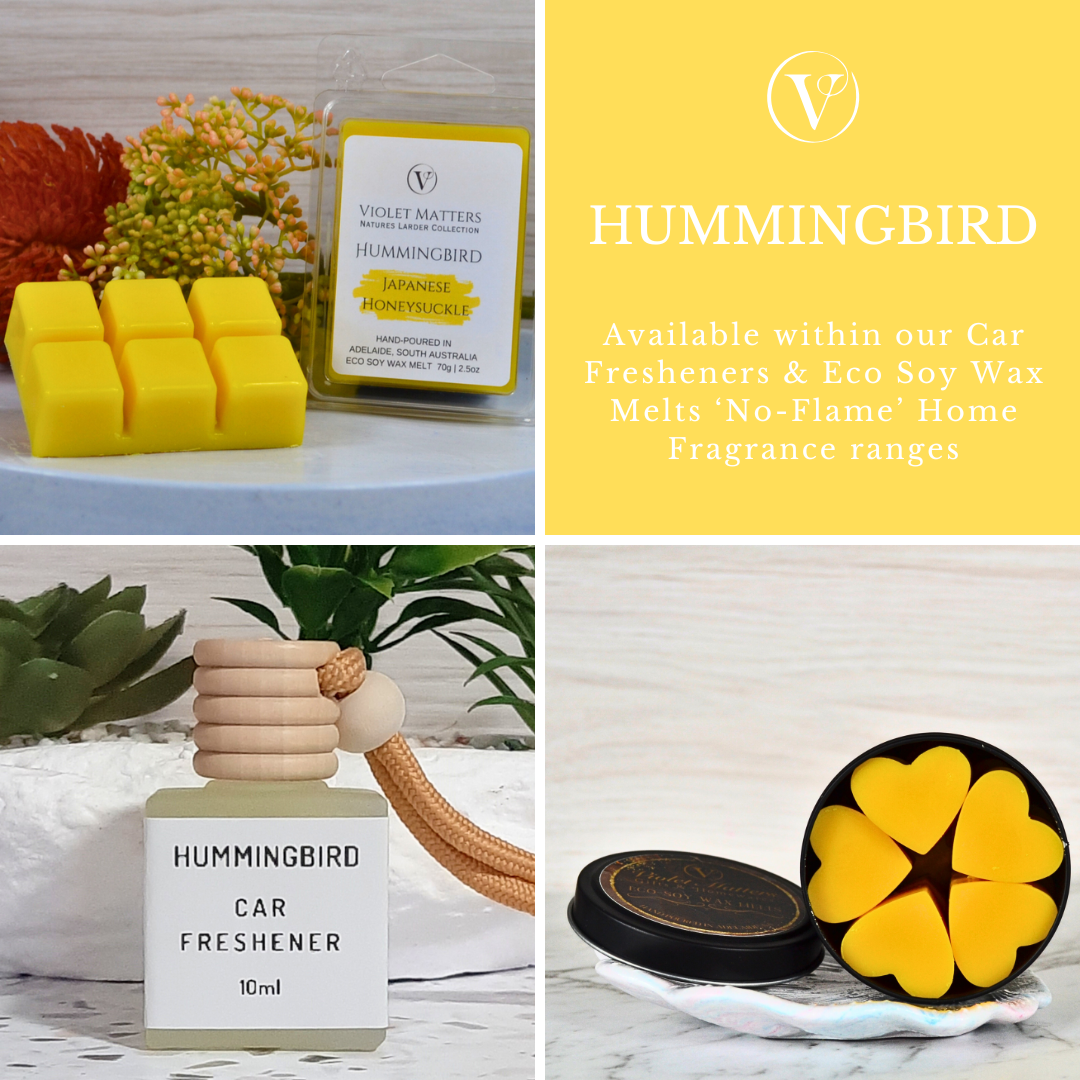 Hummingbird: Japanese Honeysuckle - Eco Soy Wax Melt Tin