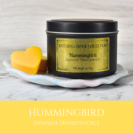 Hummingbird: Japanese Honeysuckle - Eco Soy Wax Melt Tin