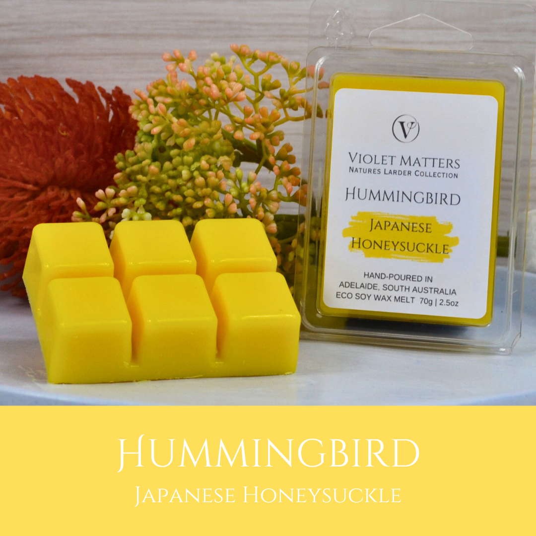 Hummingbird: Japanese Honeysuckle - Eco Soy Wax Melt