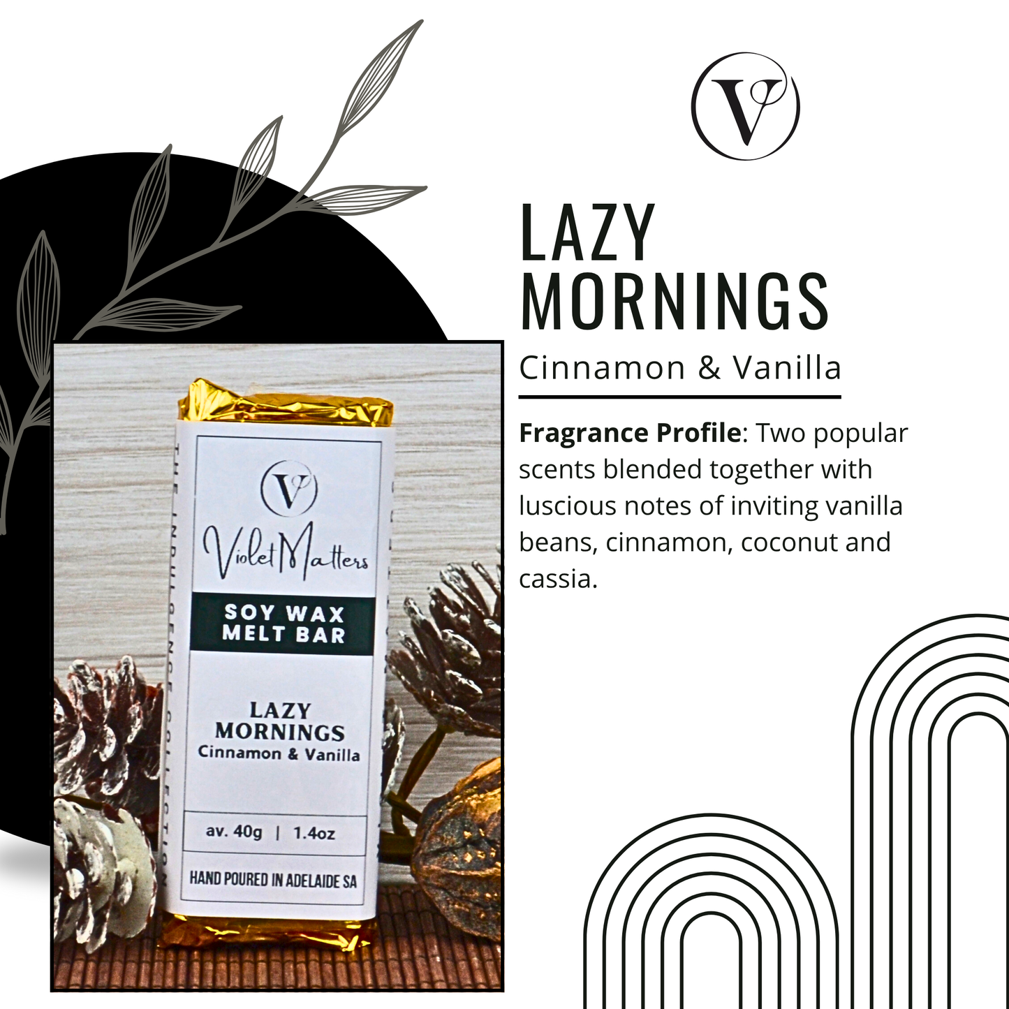 Lazy Mornings: Cinnamon & Vanilla - Eco Soy Wax Melt