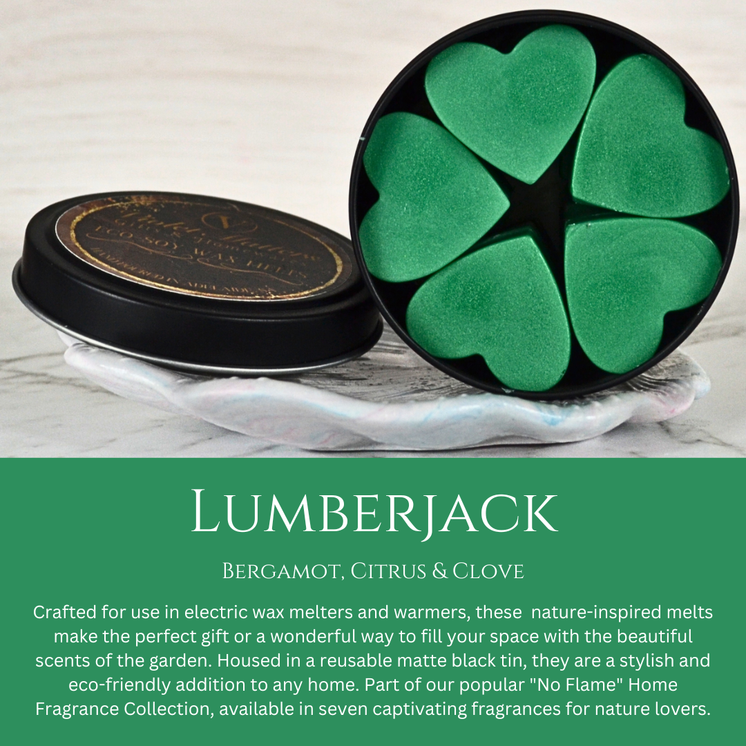 Lumberjack: Bergamont, Citrus & Cloves - Eco Soy Wax Melt Tin