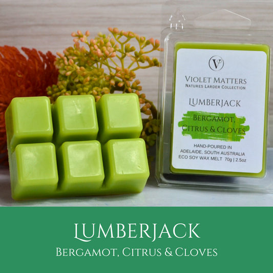 Lumberjack: Bergamot, Citrus & Cloves - Eco Soy Wax Melt