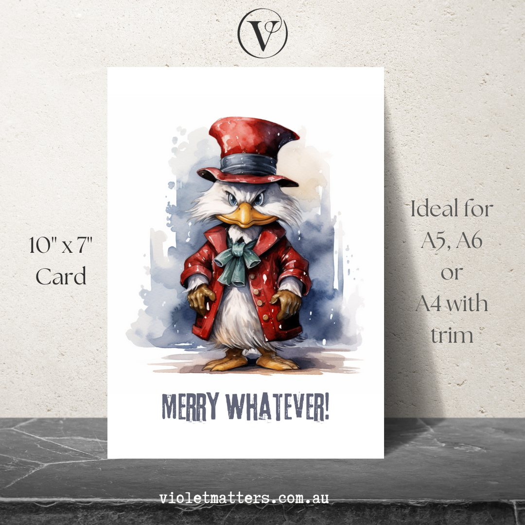 Embrace the Grump - Printable Anti-Christmas A5 Card