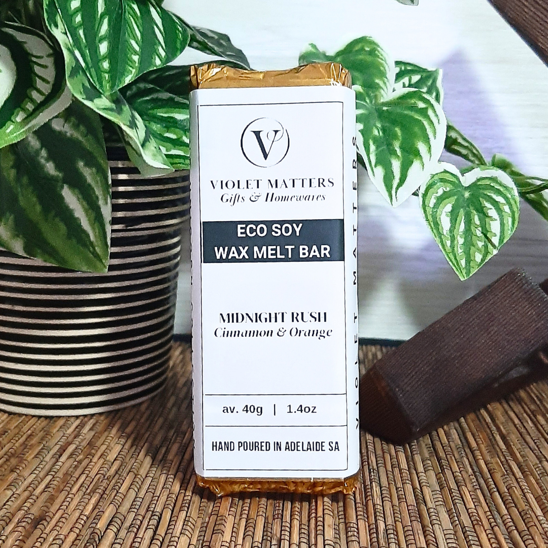 Midnight Rush: Orange & Cinnamon - Eco Soy Wax Melt Bar