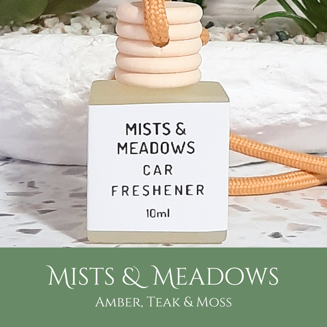 Mists and Meadows: Amber, Teak & Moss - Car Freshener