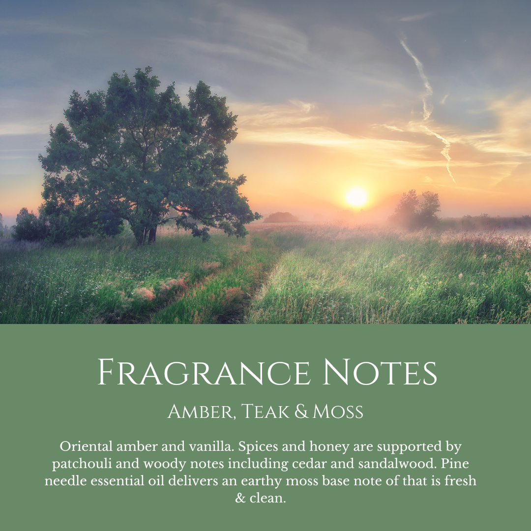 Mists and Meadows: Amber, Teak & Moss - Car Freshener