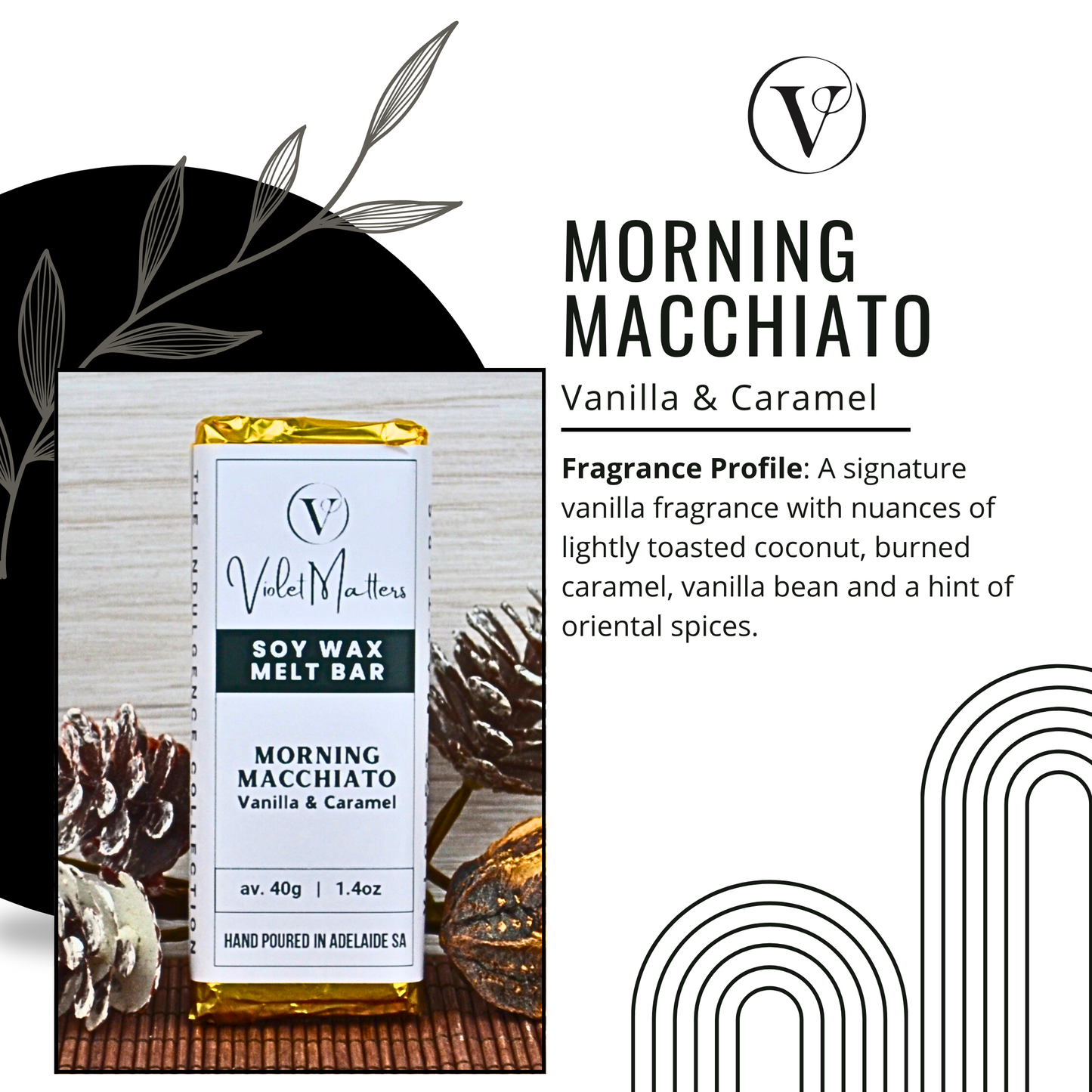 Morning Macchiato: Vanilla & Caramel - Eco Soy Wax Melt