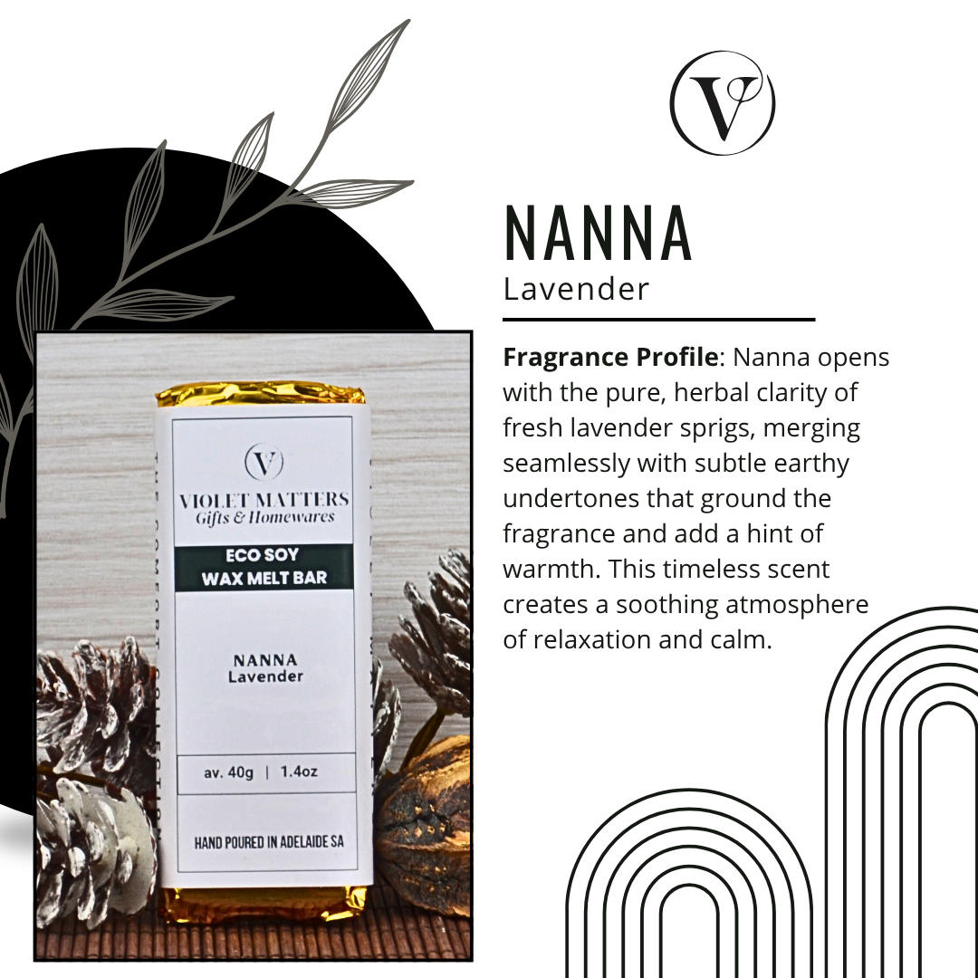 Nanna: Lavender - Eco Soy Wax Melt Bar