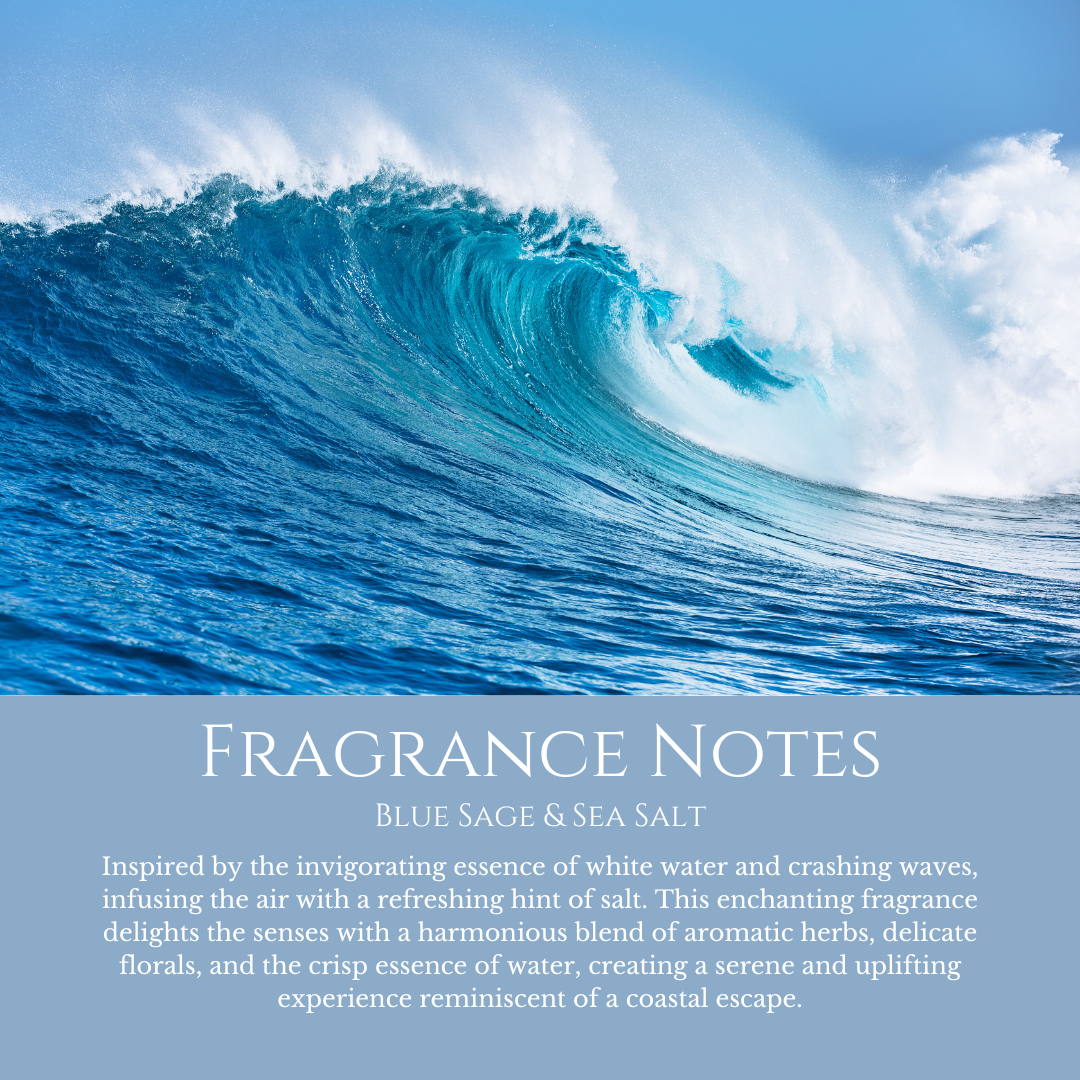 Ocean Breeze: Blue Sage & Sea Salt - Car Freshener