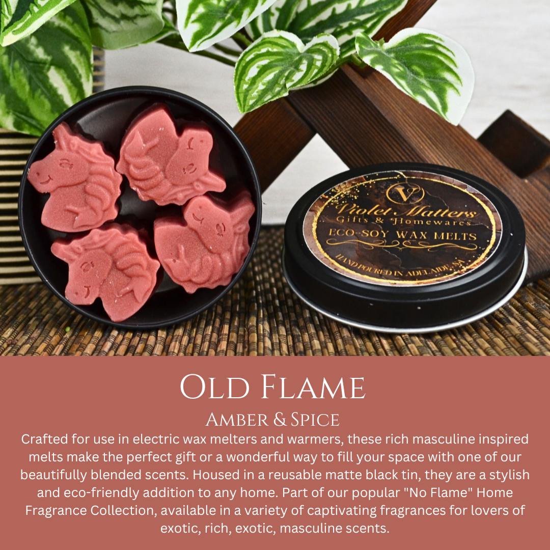 Old Flame: Amber & Spice - Eco Soy Wax Melt Tin