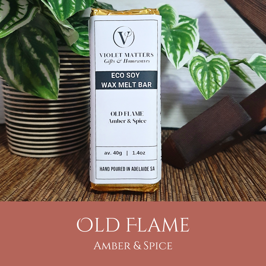 Old Flame: Amber & Spice - Eco Soy Wax Melt Bar