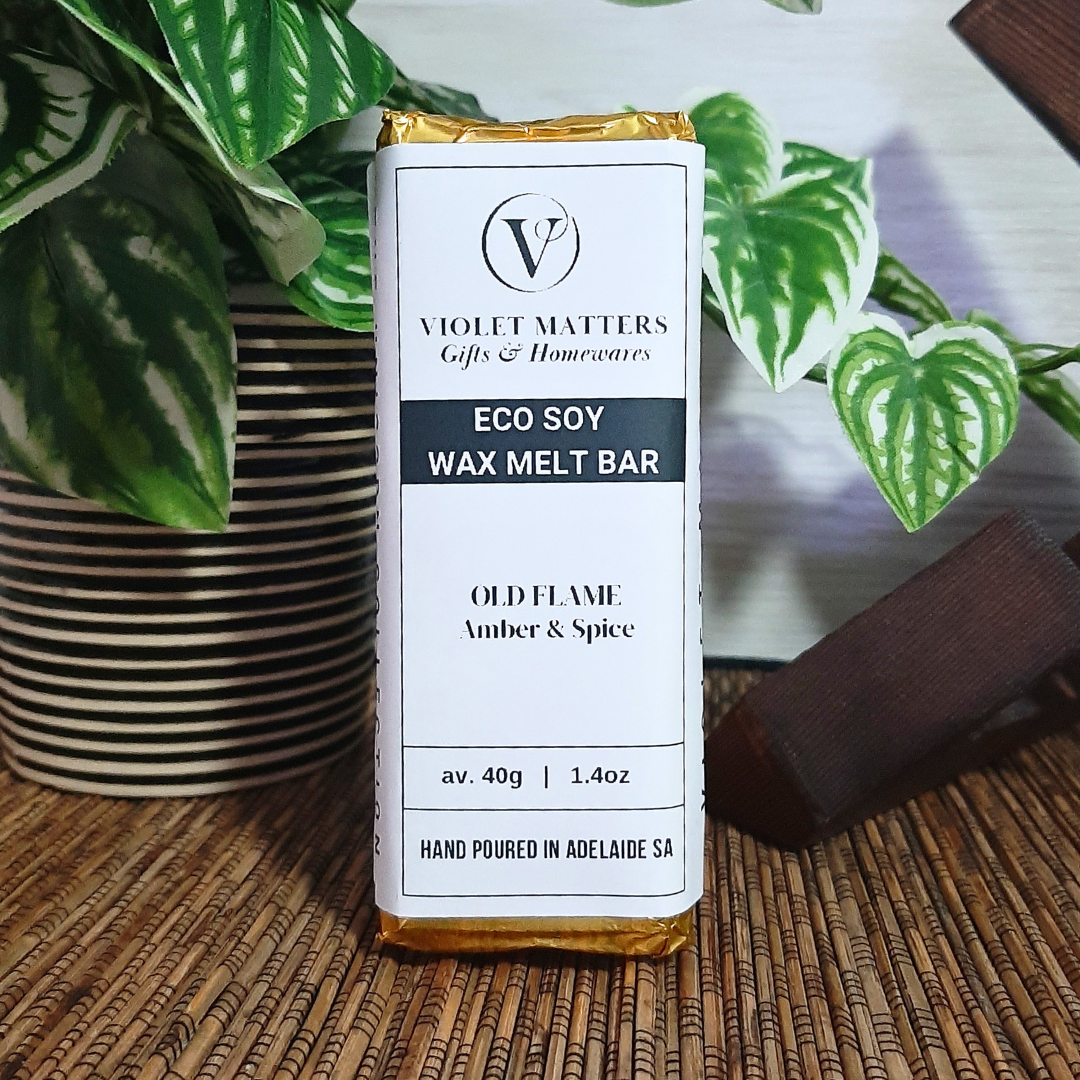 Old Flame: Amber & Spice - Eco Soy Wax Melt Bar