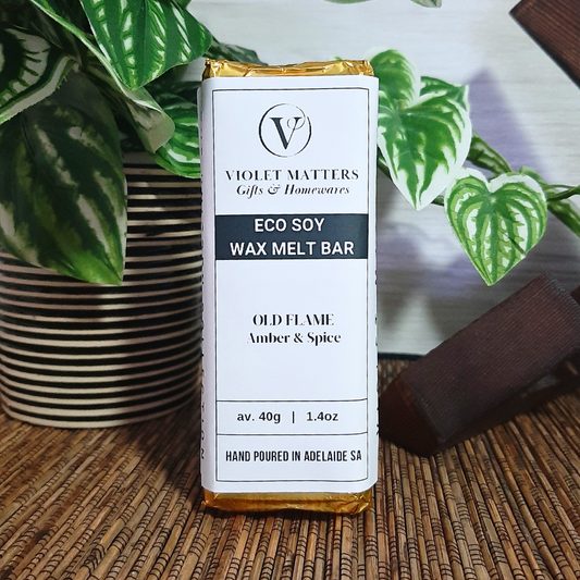 Old Flame: Amber & Spice - Eco Soy Wax Melt Bar