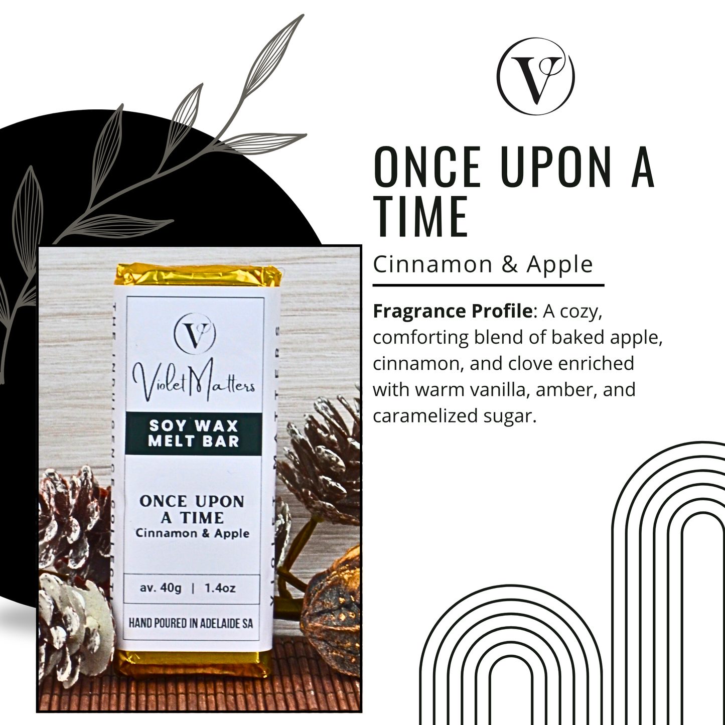 Once Upon A Time: Cinnamon & Apple - Eco Soy Wax Melt Bar