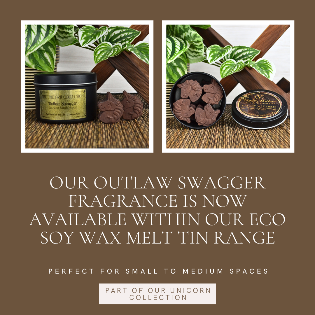 Outlaw Swagger: Ancient Sandalwood - Eco Soy Wax Melt Tin