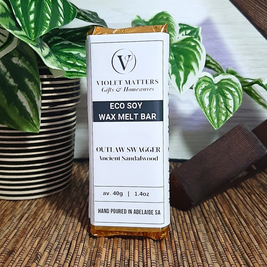 Outlaw Swagger: Ancient Sandalwood - Eco Soy Wax Melt Bar