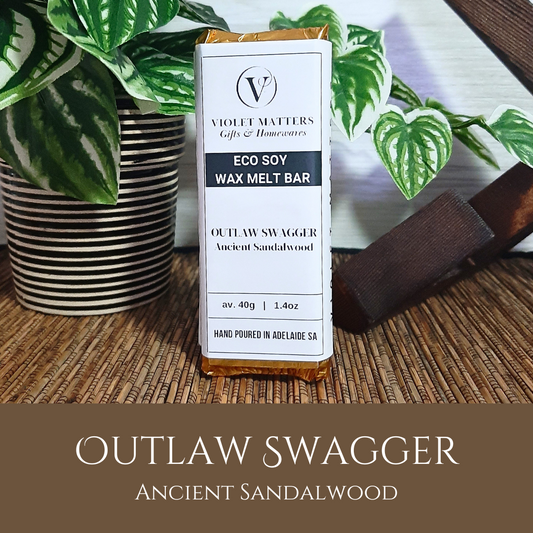 Outlaw Swagger: Ancient Sandalwood - Eco Soy Wax Melt Bar