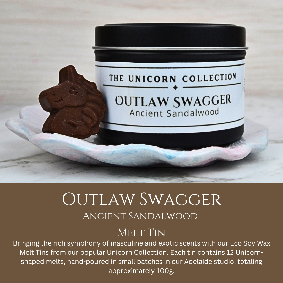 Outlaw Swagger: Ancient Sandalwood - Eco Soy Wax Melt Tin