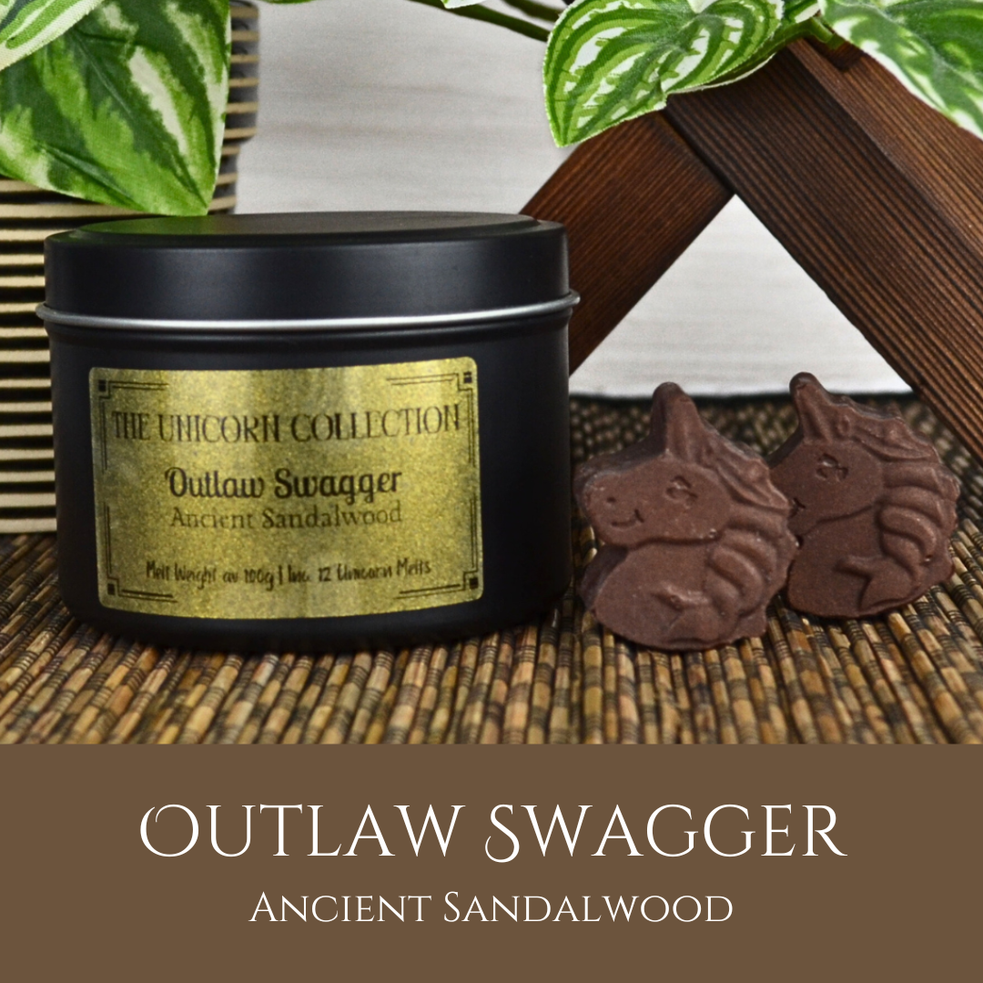 Outlaw Swagger: Ancient Sandalwood - Eco Soy Wax Melt Tin