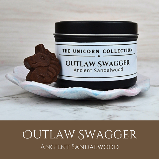 Outlaw Swagger: Ancient Sandalwood - Eco Soy Wax Melt Tin