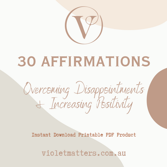 Affirmation Cards Printable - Overcoming Disappointments & Increasing Positivity