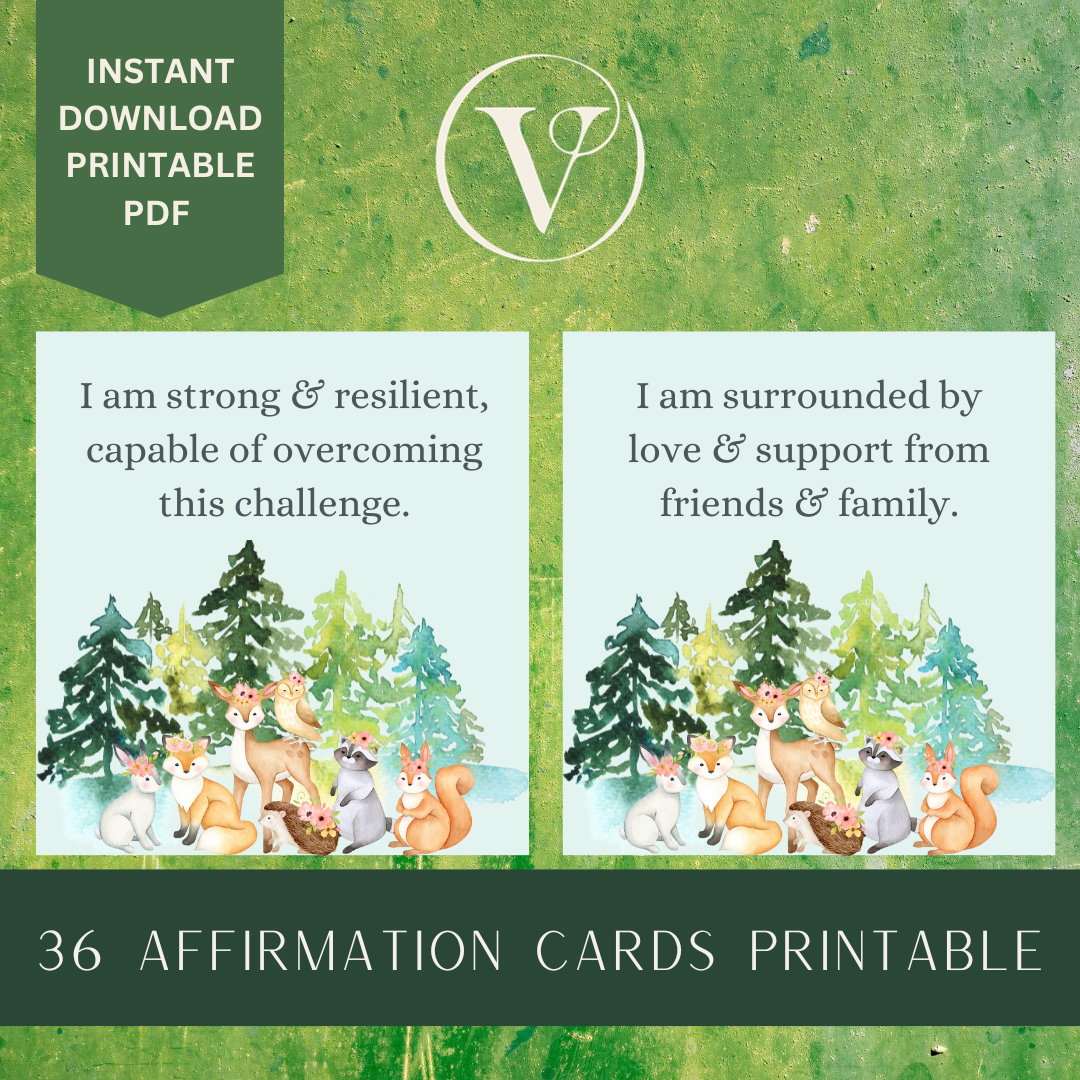 Affirmation Cards Printable - Comfort & Support for Someone Special Who is Unwell