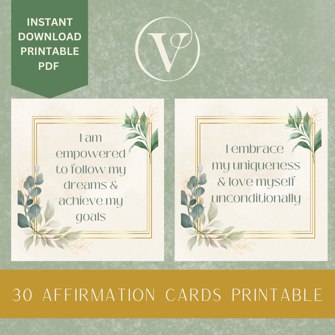 Affirmation Cards Printable - Empowerment & Inspiration