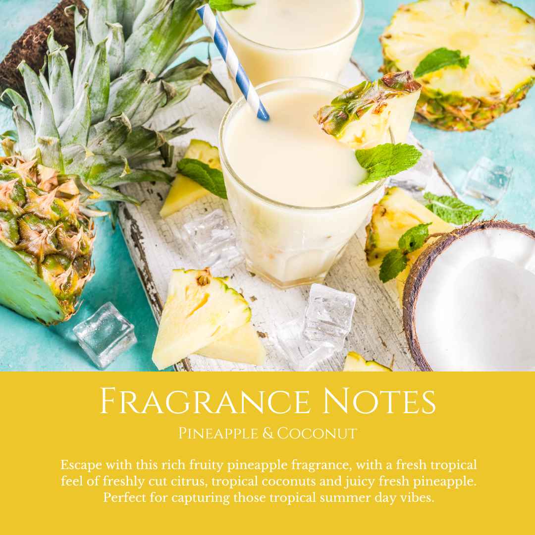 Pina Colada: Pineapple & Coconut - Eco Soy Wax Melt Tin