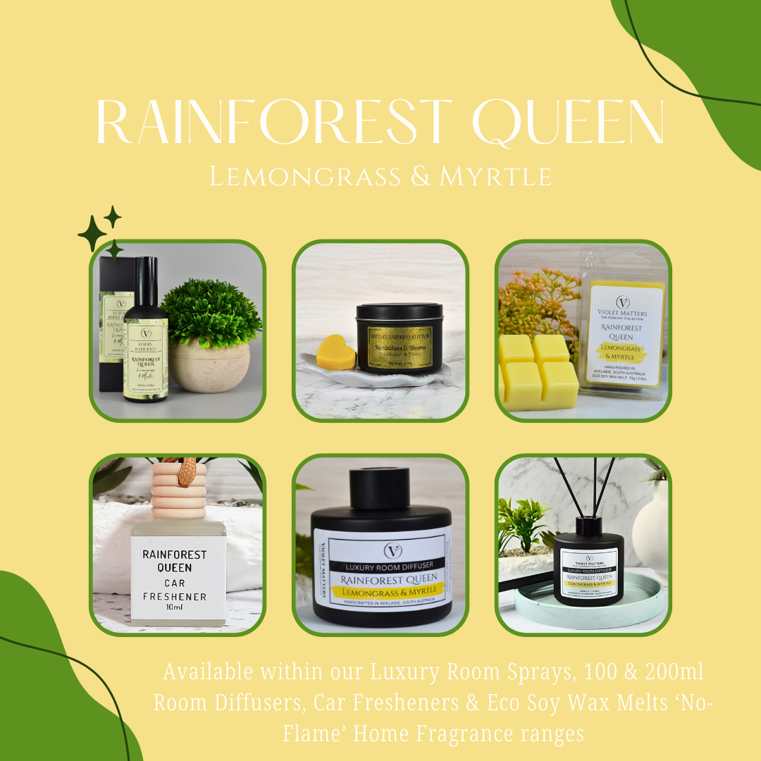 Rainforest Queen: Lemongrass & Myrtle - 100ml Room Spray