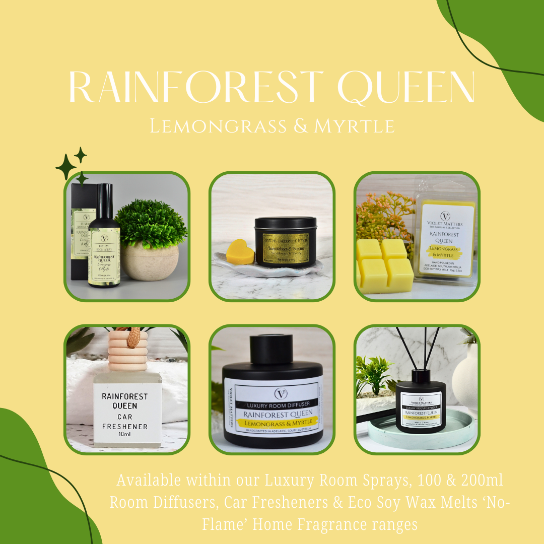 Rainforest Queen: Lemongrass & Myrtle - Eco Soy Wax Melt