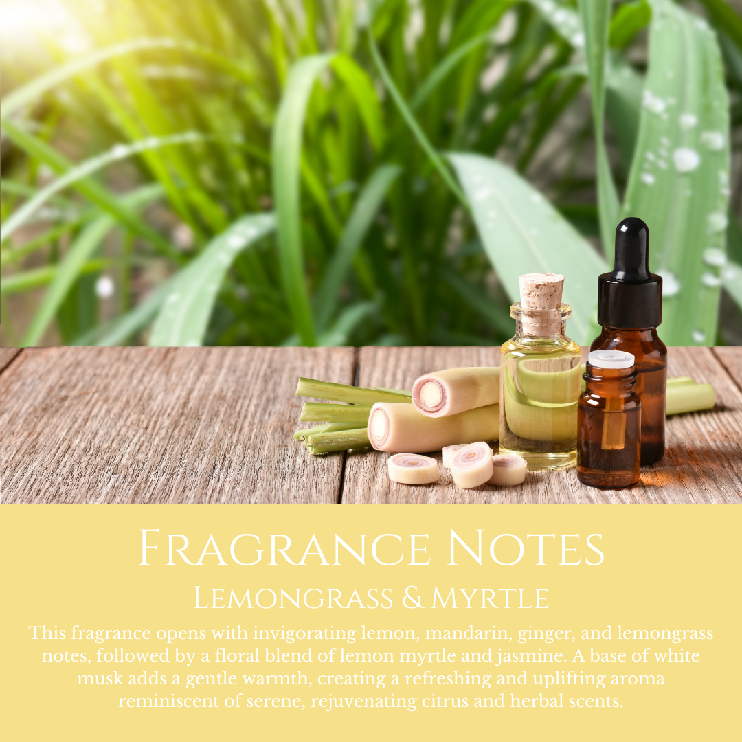 Rainforest Queen: Lemongrass & Myrtle - Eco Soy Wax Melt Tin