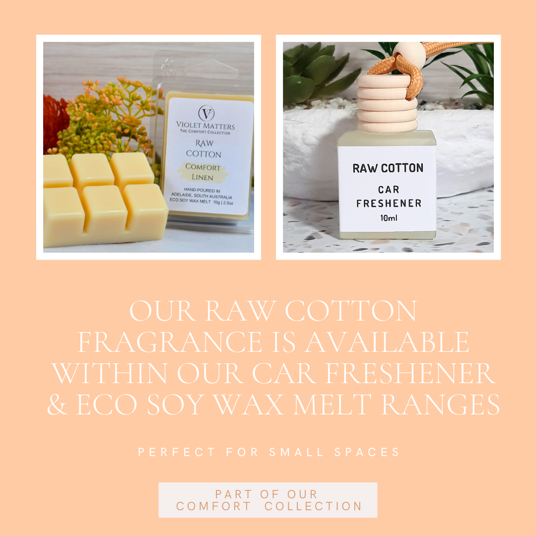 Raw Cotton: Apple, Peach, Jasmine, Vanilla & Musk - Eco Soy Wax Melt