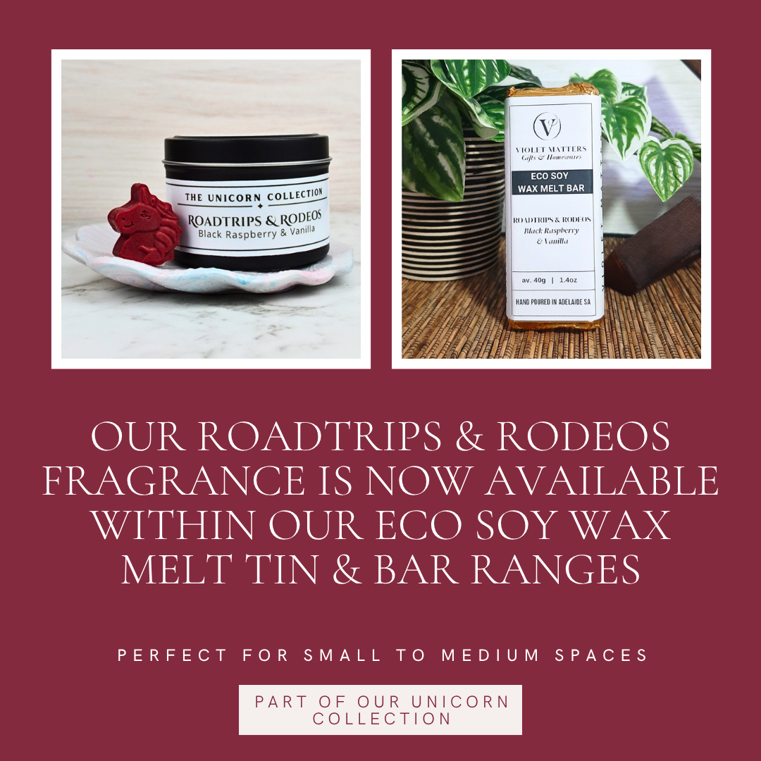 Roadtrips & Rodeos: Black Raspberry & Vanilla - Eco Soy Wax Melt Tin