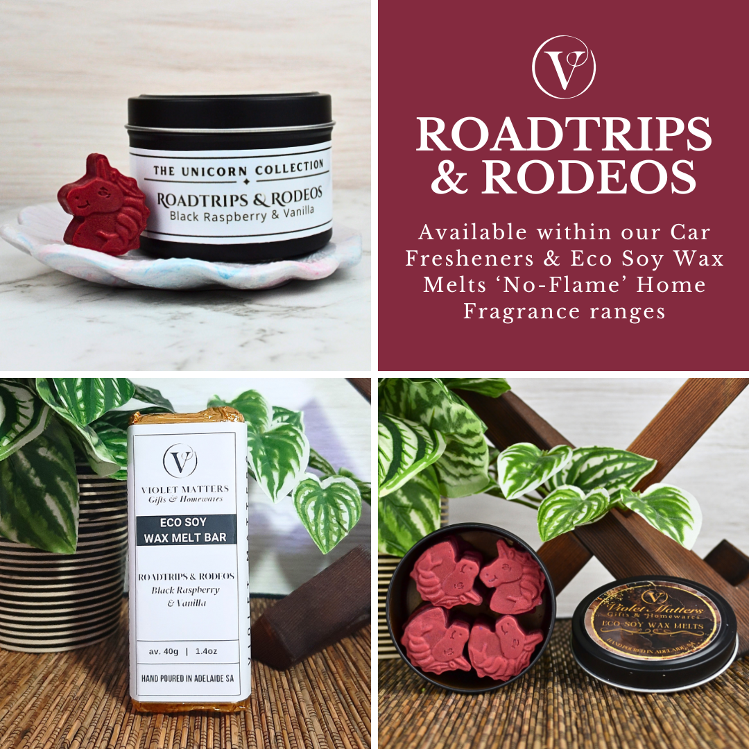 Roadtrips & Rodeos: Black Raspberry & Vanilla - Eco Soy Wax Melt Tin