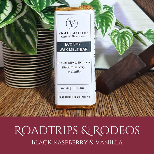 Roadtrips & Rodeos: Black Raspberry & Vanilla - Eco Soy Wax Melt Bar