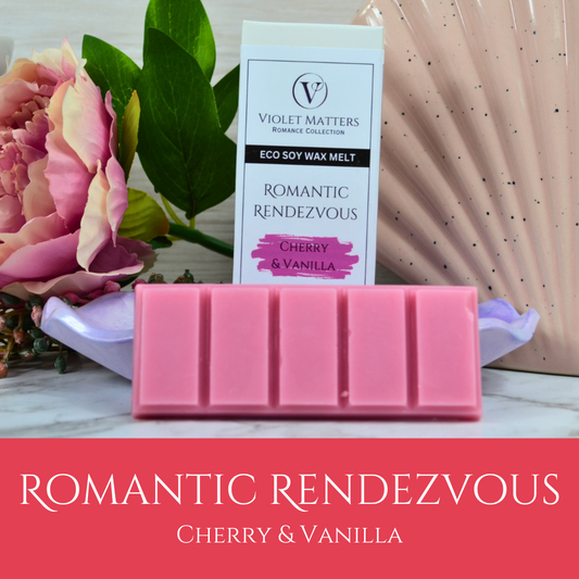 Romantic Rendezvous: Cherry & Vanilla - Eco Soy Wax Melt Bar